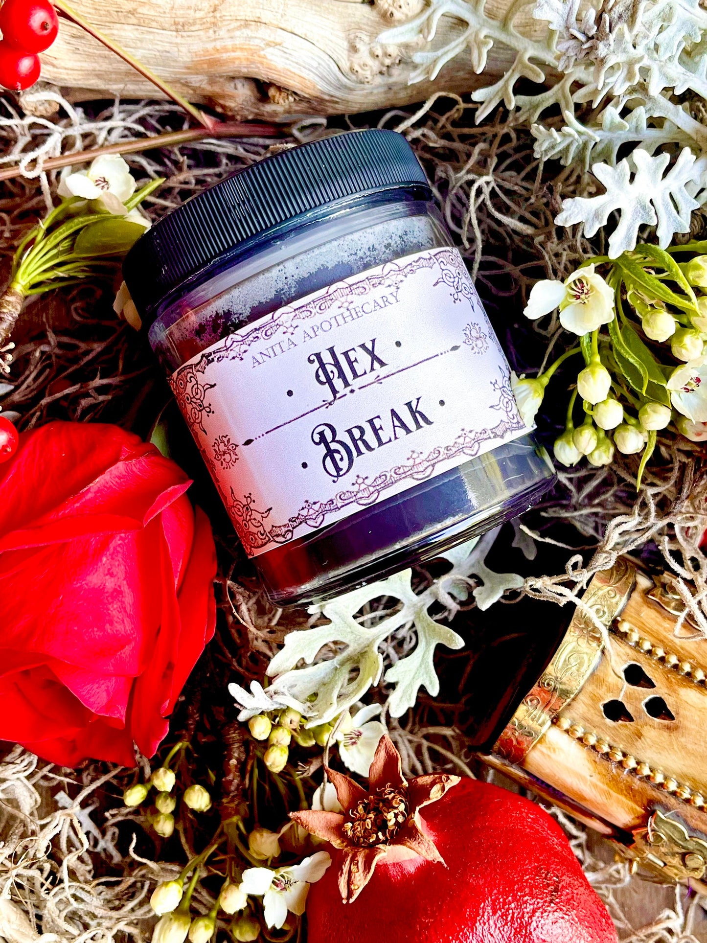 4oz Hex Break ~ Uncrossing candle, Witches spell candle, spell candle, Anita Apothecary, Witchcraft candle, Reversal candle, Hex, Hexing