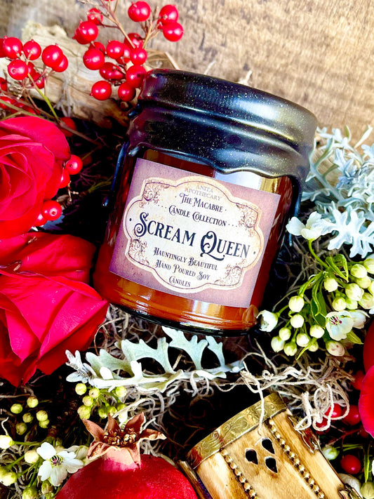 Scream Queen ~ Victorian Candle - Anita Apothecary Candles, Macabre Candles, Witch Candles, Haunted Decor, Victorian Aesthetic