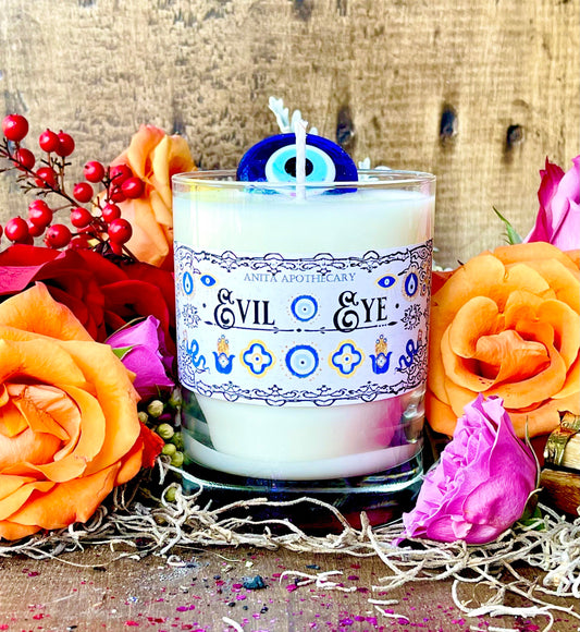 Evil Eye Protection Candle ~ Anita Apothecary, Nazar Eye, Evil Eye Protection, Evil Eye Candle, Evil Eye Decor, Witches Protection Candle