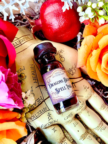 Dragons Blood Spell Ink ~ Anita Apothecary, Protection Oil, Abundance Magick, spell ink, grimoire ink, pen ink, writing ink