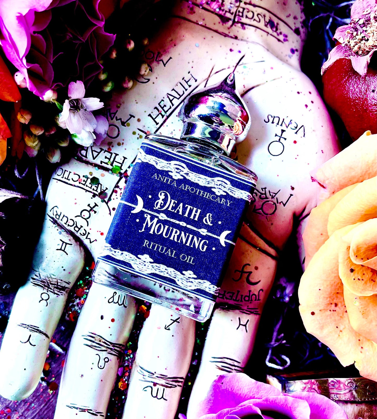 Death + Mourning Anointing Oil ~ Anita Apothecary, Death Doula, Death Underworld, Necromancy, Hedgewitch oil, Hedgewitchery, Samhain Oil