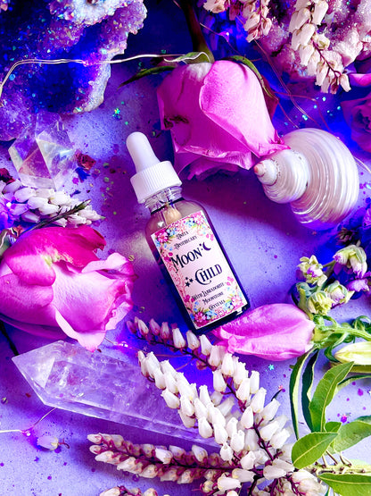 Moon Child Beauty Oil ~ Anita Apothecary, Celestial Oil, Jasmine Absolute, Neroli oil, Glamour, Rose Body Oil, Body Oil