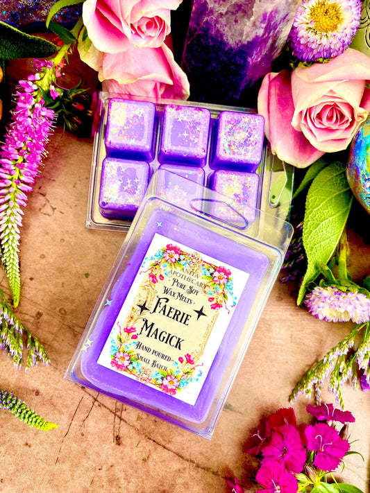 Faerie Magick Melts ~ Anita Apothecary, Witchy Wax Melts, Cute Wax Melts, Wax Melts, Snap Bar Wax, fairy candle