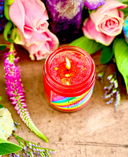 Love is Love Pride Candle ~ LGBTQIA+ Candle, Pride Candle, Pride Rainbow candle, LGBTQ candle, Anita Apothecary