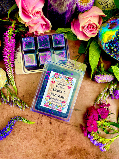 Deadly Nightshade Belladonna Magick Melts ~ Anita Apothecary, Witchy Wax Melts, Wax Melts, Snap Bar Wax