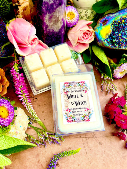 White Witch Magick Melts ~ Anita Apothecary, Witchy Wax Melts, Wax Melts, Snap Bar Wax, White Witch Wax Melts