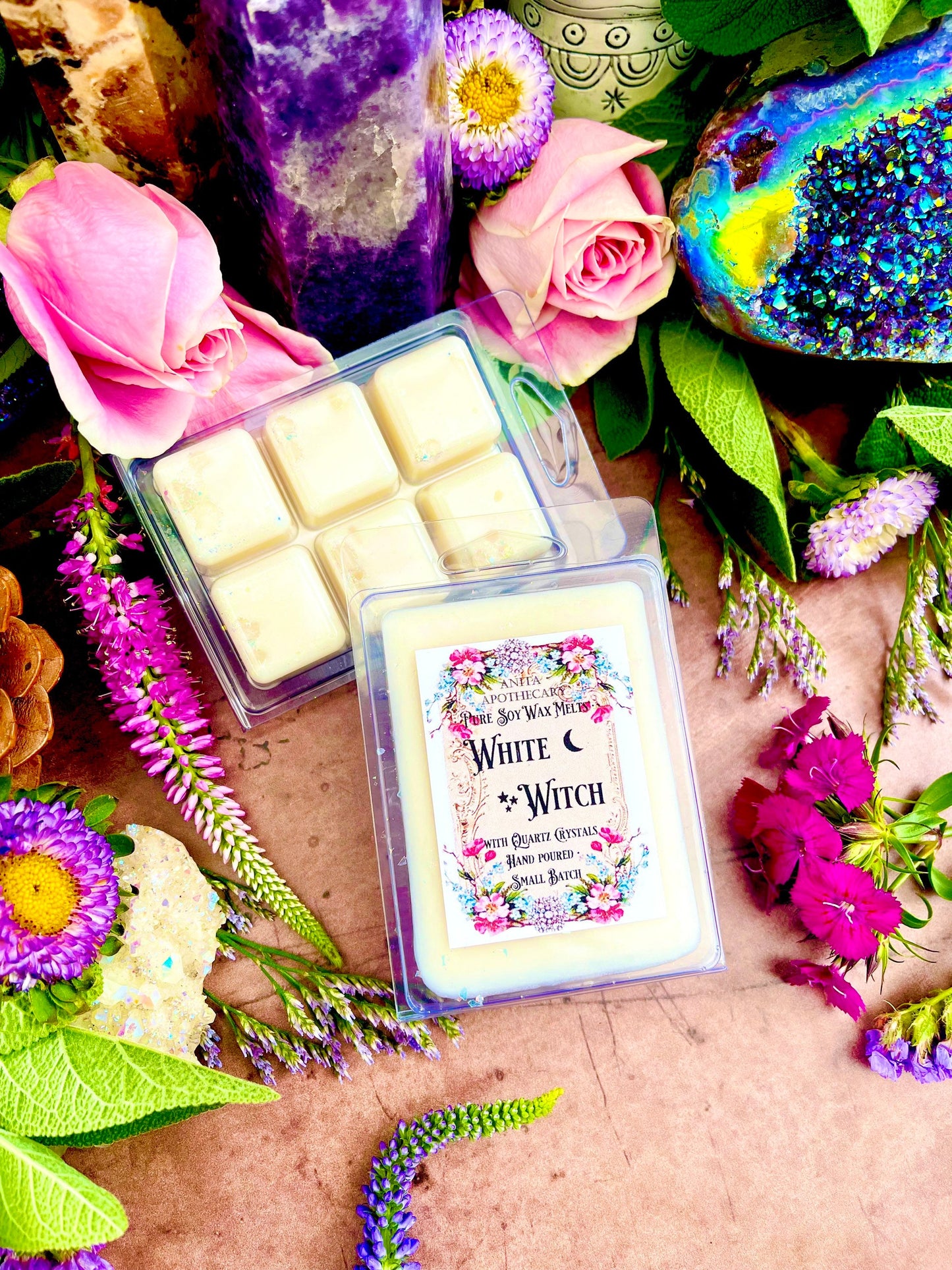 White Witch Magick Melts ~ Anita Apothecary, Witchy Wax Melts, Wax Melts, Snap Bar Wax, White Witch Wax Melts