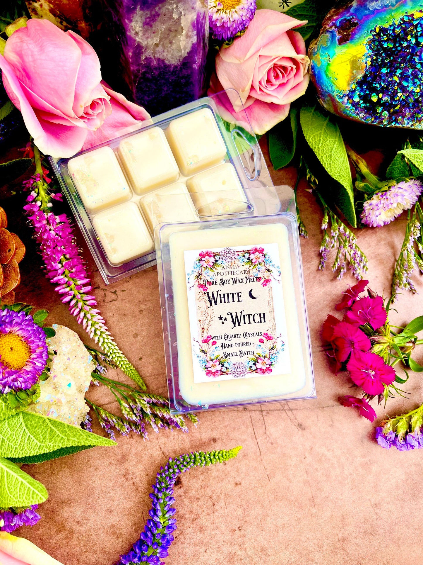 White Witch Magick Melts ~ Anita Apothecary, Witchy Wax Melts, Wax Melts, Snap Bar Wax, White Witch Wax Melts