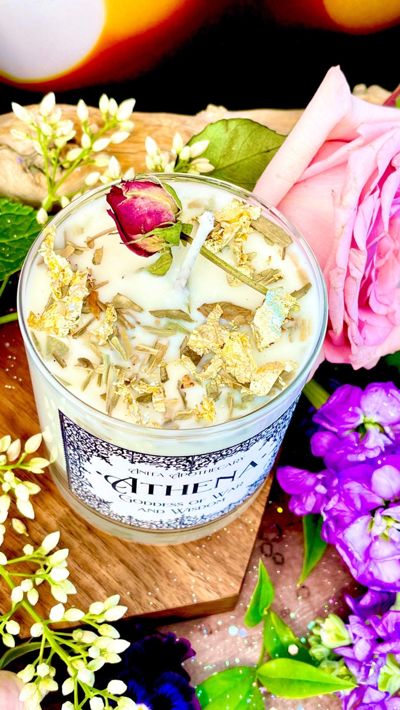 Goddess Athena | Anita Apothecary, Goddess of War and Wisdom, Athena, Warrior Athena, Athena Goddess Candle, Athena Candle