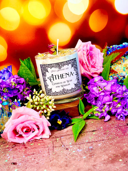 Goddess Athena | Anita Apothecary, Goddess of War and Wisdom, Athena, Warrior Athena, Athena Goddess Candle, Athena Candle