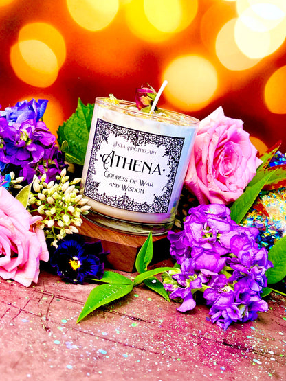 Goddess Athena | Anita Apothecary, Goddess of War and Wisdom, Athena, Warrior Athena, Athena Goddess Candle, Athena Candle