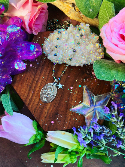 The Scorpio Aura Beaded Necklace | Anita Apothecary, Astrology pendant, witch zodiac jewelry, witch jewelry, zodiac jewelry, Aquarius